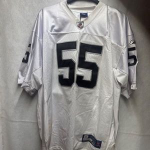Rolando McClain #55 Oakland Raiders Jersey Reebok Sz 54 Stitched On Field White